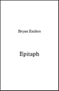 Epitaph SATB choral sheet music cover